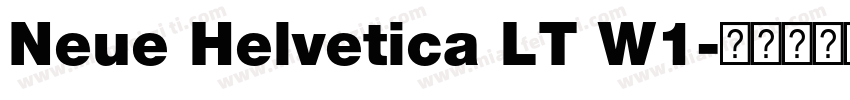 Neue Helvetica LT W1字体转换
